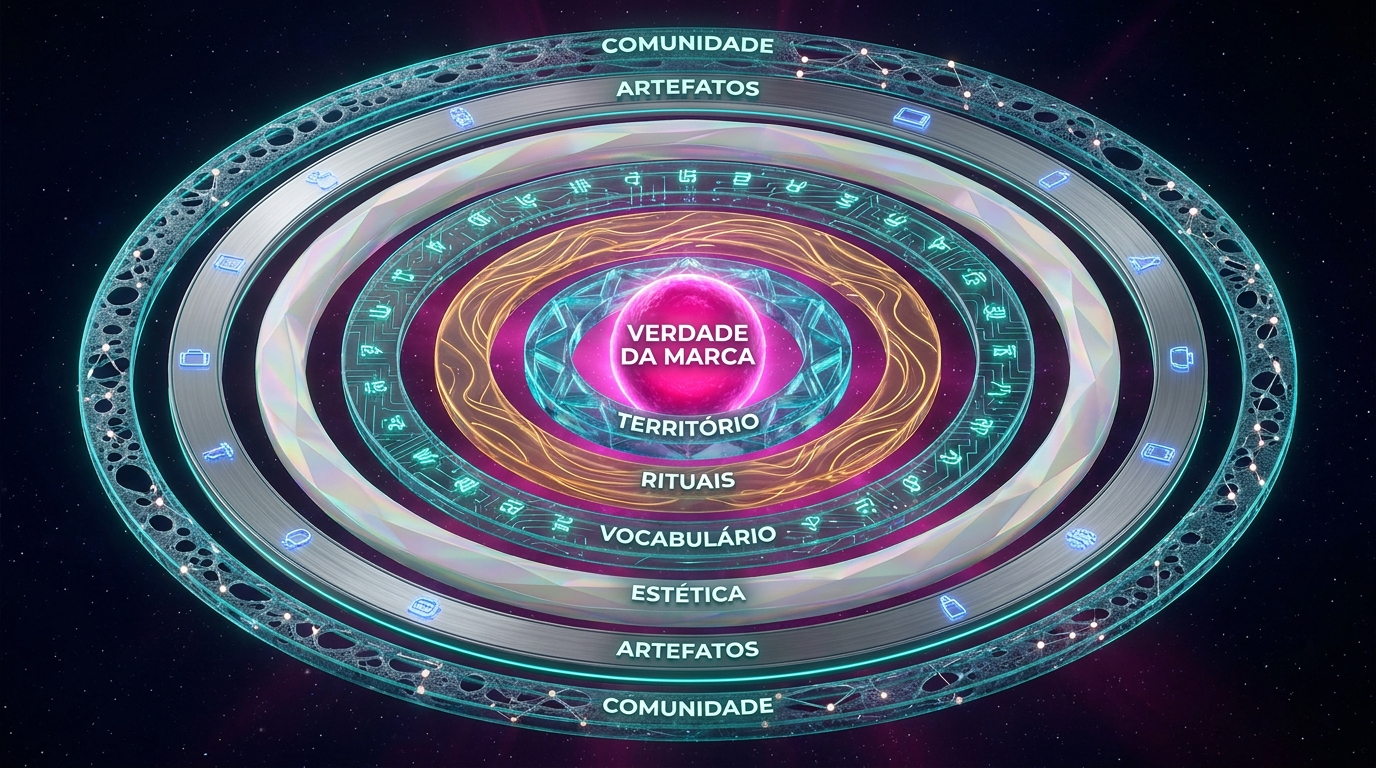 Por que marca-mundo vence marca-personagem · O worldbuilding como sistema operacional
